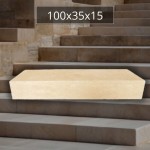 Blok Schodowy z trawertynu Classic Mix 135x35 gr.15cm trawertyn