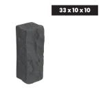 Ogrodowa Palisada Granitowa Łupana G690 Bazalt Black 33x10x10 cm