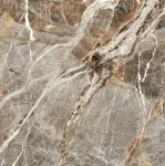 Spiek kwarcowy brązowy z białymi żyłami Imitacja marmuru Florim Nature Mood Mountain Peak Glossy 120x280x0,6 cm