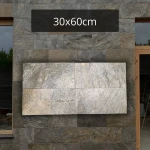 Kamień elewacyjny-dekoracyjny  kwarcytowy Deoli Green 30x60