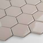 Płytka Heksagon Duży Cafe Latte Połysk 271x281