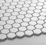 Płytka Heksagon Mały Biały Mat 260x300mm