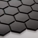 Płytka Heksagon Duży Czarny Matowy 271x281mm