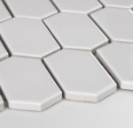 Płytka Heksalong Duży Jasno Szary Połysk 266x284mm