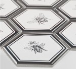 Płytka Heksagon XL Queen Bee Silver 256 x 295mm 