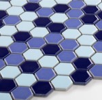 Płytka Heksagon Mały Morski Mix Połysk 260 x 300mm