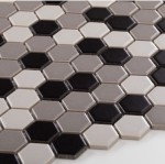 Płytka Heksagon Mały Szary Mix Matowy 260 x 300mm