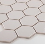 Płytka Heksagon Duży Jasno Szary Połysk 271 x 281mm