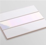 Płytka Metropolis Holo White Połysk (Pakiet 3 płytek) 20x6cm