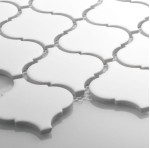 Płytka Arabeska Duża Biała Matowa 252 x 275mm