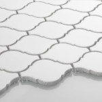 Płytka Arabeska Mała Biała Matowa 282 x 252mm