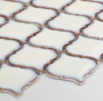 Płytka Arabeska Średnia Kremowa Połysk 245 x 293mm