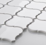 Płytka Arabeska Duża Biała Połysk 252 x 275mm