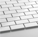 Płytka Mini Cegiełka Biała Połysk 300 x 300mm