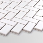 Płytka Jodełka Biała Matowa 280 x 295mm