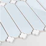 Płytka Cecile Baby Blue Połysk z Białą Koniczyną