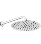 Oltens Vindel Lagan deszczownica 25 cm okrągła z ramieniem ściennym chrom 36012100