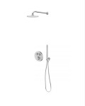 Zestaw Oltens Onega bateria podtynkowa z deszczownicą 25 cm Vindel i kompletem prysznicowym Ume chrom 36618100