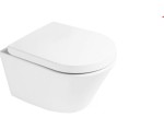 Zestaw Oltens Jog WC wisząca z powłoką Smart Clean PureRim z deską sedesową wolnoopadającą biały 42537000