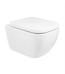 Zestaw Oltens Vernal miska WC wisząca PureRim z powłoką SmartClean z deską wolnoopadającą 42506000