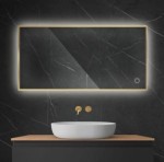 Oltens Nordlis lustro 60x120 cm prostokątne z oświetleniem LED i systemem Klarglas 64112800