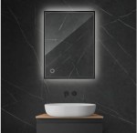 Oltens Nordlis lustro 60x80 cm prostokątne z oświetleniem LED i systemem Klarglas 64115300