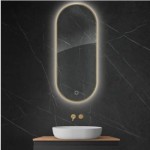 Oltens Nordlis lustro 50x120 cm owalne z oświtleniem LED i systemem Klarglas 64114800