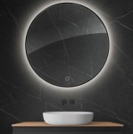 Oltens Nordlis lustro 100 cm okrągłe z oświetleniem LED i systemem Klarglas  64110300