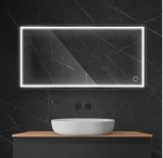 Oltens Nordlis lustro 60x120 cm prostokątne z oświetleniem LED i systemem Klarglas 64107300