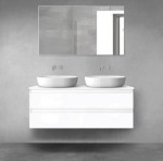 Oltens Vernal szafka 120 cm podumywalkowa wisząca biały połysk 60019000