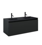 Oltens Vernal umywalka z szafką 120 cm czarny mat 68035300