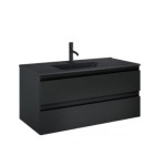 Zestaw Oltens Vernal umywalka z szafką 100 cm czarny mat 68038300