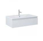 Zestaw Oltens Vernal umywalka z szafką 80 cm biały/szary mat 68006700