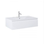 Zestaw Oltens Vernal umywalka z szafką 80 cm biały połysk 68006000