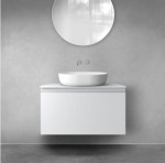 Oltens Vernal szafka 80 cm podumywalkowa wisząca szary mat 60014700