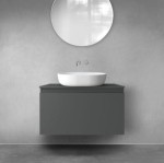 Oltens Vernal szafka 80 cm podumywalkowa wisząca grafit mat 60014400