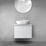 Oltens Vernal szafka 60 cm podumywalkowa wisząca szary mat 60013700