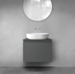 Oltens Vernal szafka 60 cm podumywalkowa wisząca grafit mat 60013400