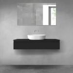 Oltens Vernal szafka 120 cm podumywalkowa wisząca czarny mat 60012300