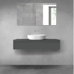 Oltens Vernal szafka 120 cm podumywalkowa wisząca grafit mat 60012400