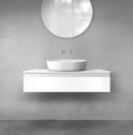 Oltens Vernal szafka 100 cm podumywalkowa wisząca biały połysk 60011000