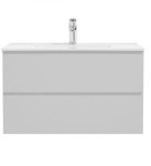 Oltens Vernal umywalka z szafką 60 cm szary mat 68000700