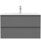 Oltens Vernal umywalka z szafką 80 cm grafit mat 68001400