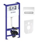 Oltens Triberg Torne zestaw 5w1 stelaż podtynkowy z przyciskiem spłukującym chrom błyszczący 58300100