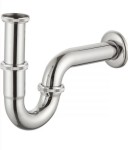 Oltens Lyse syfon umywalkowy mosiężny rurowy chrom 02501100