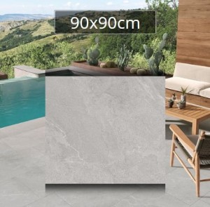 Płytka gresowa tarasowa Tuscania Cortina Cenere FP2 90x90x2cm