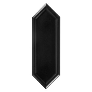 Tritone Black 02 matt – czarna matowa płytka ścienna 7,5x22,7 cm DUNIN