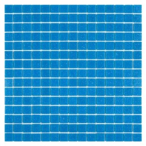 Q Sky Blue – Błyszcząca Szklana Mozaika w Odcieniu Błękitu Nieba | DUNIN