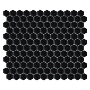 Mini Hexagon Black matt – Czarna Matowa Heksagonalna Mozaika | DUNIN x HOUSE LOVES