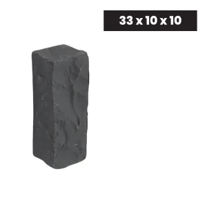 Ogrodowa Palisada Granitowa Łupana G690 Bazalt Black 33x10x10 cm